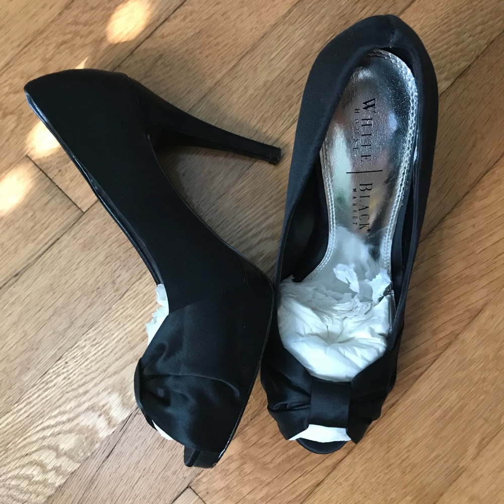 White House Black Market Black 3” heels